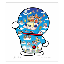 Poly recommends Takashi MurakamiRiding through the time machine trend art prints spot