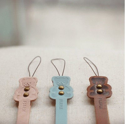 Korean psoriate phone chain mobile phone pendant PLEPLE Catch a bear strap