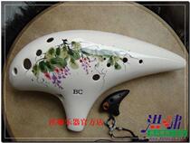 Hongxiao 12 holes bass C tune hand painted Ocarina howling Ocarina BC tune Hongxiao Hongxiao official store