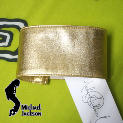 ★ MJ ★ Michael Jackson Classic Logo Costume Accessories Gold Historic Sleeve Sleeves