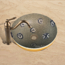 Hand wash basin Art basin Fashion personality Sanitary ware Hand painted classic ceramic hand wash basin