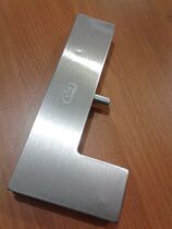 Curved-clip no-frame glass door clip 7-word clip no frame door clip top shaft heaven and earth shaft connection fitting