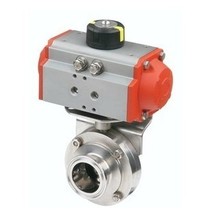 304 316 AT type stainless steel sanitary pneumatic quick-loading butterfly valve Clamp type butterfly valve Food butterfly valve