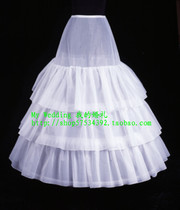 Wedding accessories three-way steel ring three-layer satin ruffle headgear Q303 factory direct sales can be customized