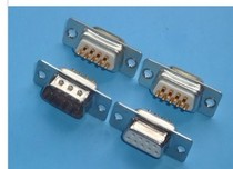 Welded serial port head All copper gold DB9 connector COM port plug DB9 male head Female head RS232 connector