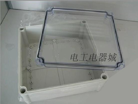 280 x 280 x 130 waterproof wiring box transparent cover plastic waterproof box distribution box circuit breaker switch box box