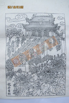 Intangible Cultural Heritage) Zhuxian Town Woodcut New Year Picture) Longting Chrysanthemum 29 8 yuan a piece