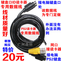 Keyboard port ID card reader Card issuer Credit card reader reading head PS2 port dedicated data cable round port