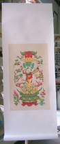 Suzhou Taohuawu woodcut New Year painting direct gold Wanlian hand-engraved rubbing scroll gift