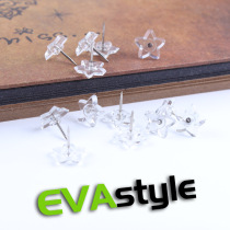 5 stars I-shaped nails transparent nails Cork press nails Star message stickers decoration report fixed announcement