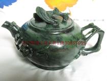 Qilian Yu Yu Gansu special production manga jade jade nocturnal cup three - friend pot jade sculpture tea cup