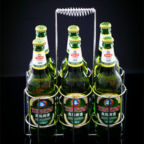 KTV special stainless steel color beer rack bar food stall beer carrying six bottles of beer