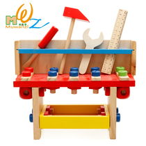 Child Gift Wooden Puzzle Force Toy Multifunction Dismantling Assembly Bench Tool Table 1-3-6-year-old Kindergarten