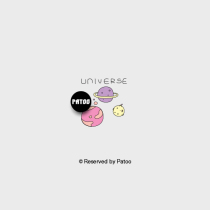 (PATOO Fear Pain) Original Waterproof Tattoo Sticker Small Universe Universe Cute Space Creative Gift