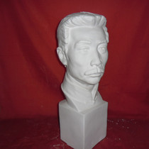 Factory direct supply of Lu Xun gypsum head high 58cm art sketching teaching aids geometry facial features hand and foot hanging noodles
