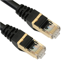 Mountain Zee (SAMZHE) CAT-750H Engineering Class VII pure copper gold plated double shielded jumper wire black 50 m
