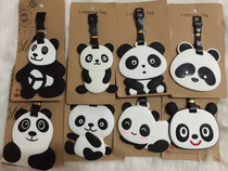 Travel and travel panda luggage tag overseas suitcase trolley case boarding tag listing tag check-in tag