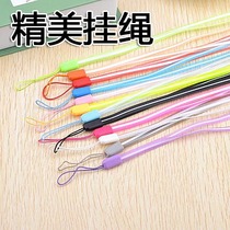 Fine mobile phone hanging rope long section PVC bicolor phone hanging rope mobile phone hanging neck color sling manufacturer straight batch