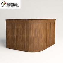 Retro cashier solid wood simple old counter bar reception desk nostalgic wood clothing store cashier counter