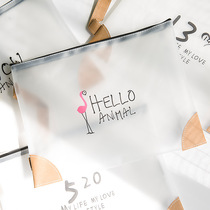 Solid color document bag transparent tpuA4 document bag simple portable handbag large capacity portable bag