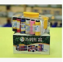 Korean home needlework set Daily necessities needlework bag Imported value-added color needlework box rectangular version
