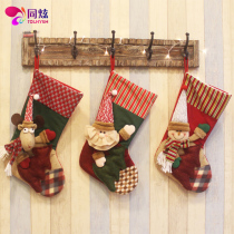 Co-dazzling Christmas decorations Bunds Christmas stockings Christmas Pendant Gift Bags Gift Bags Old Snowman Deer Socks