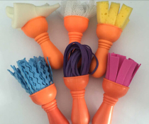 (Yi Siyi) Big mop painting brush painting tool 4 sets