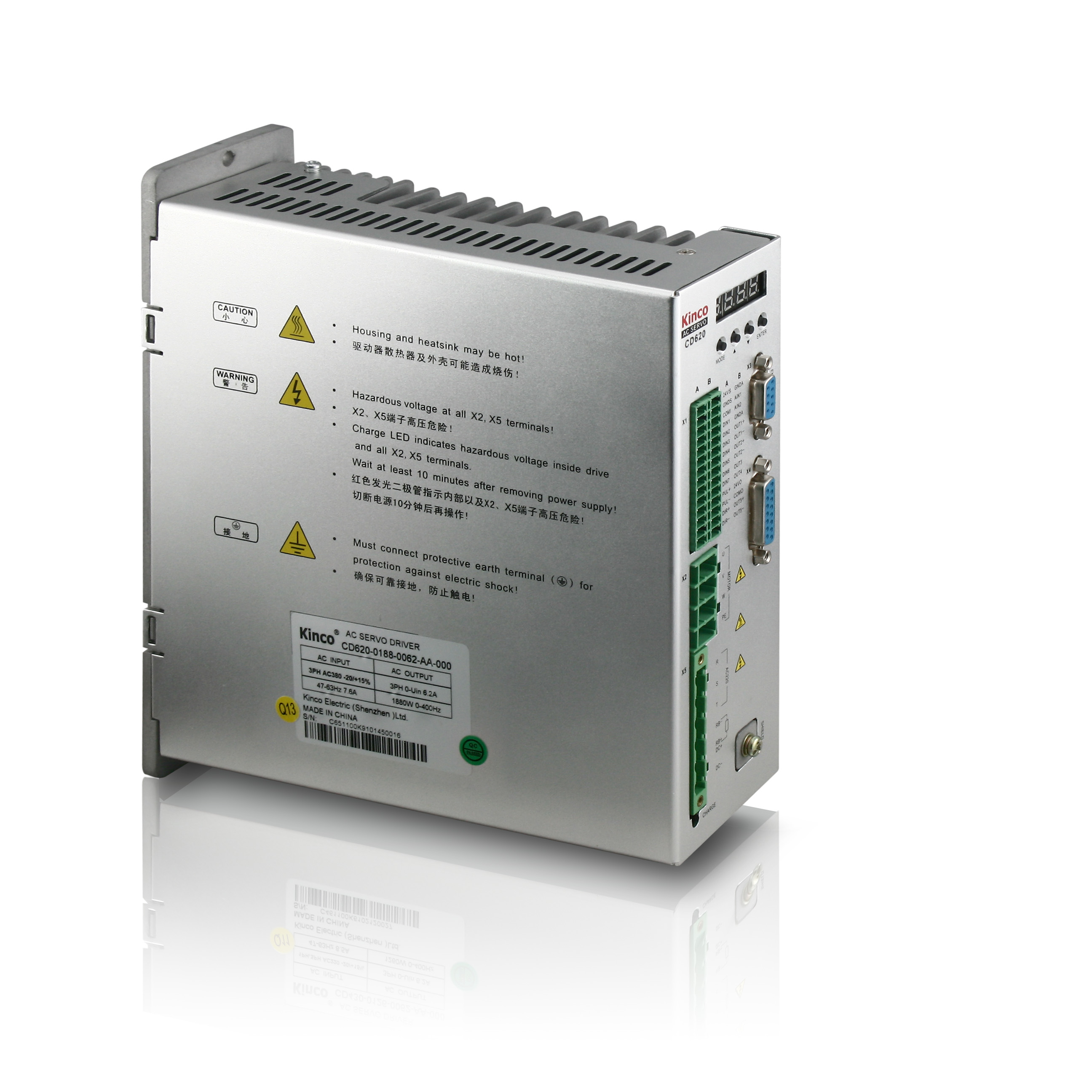 Kinco Step CD620-AA-000 Pulse Direction Control Servo Drive warranty for 18 months