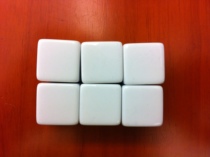 18th 19# and 20MM square corner board dice children fun teaching toys (can be written with a large pen)