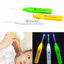 Luminous ear spoon LED ear picker good mother children easy to use ear spoon with tweezers can replace the suction card