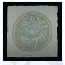Batik semi-finished products of Qin and Han Wadang Suzaku pattern have been waxed and unimpregnated primary products for learning reference only