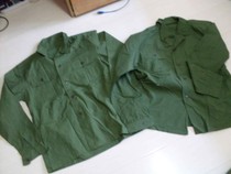 New old 65-style pure cotton cloth military green inside and outside shirt number figure please consult customer service