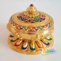 Censers Nepal all-alloy sandalwood incense burner lotus incense burner pan incense burner incense burner plain copper incense burner