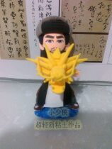 Martial arts figure Doll Doll hand-made Q version of Tianlong Xiao Feng handmade clay figurine