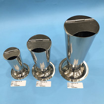 雷布斯 304不锈钢镊子筒 持物筒 带盖锥形筒 泡镊桶 器械缸持物钳