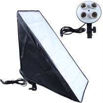 Four lamp holder soft box photography lamp four lamp holder ceramic lamp holder shooting light live supplementary light studio props