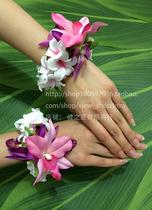 Hawaiian hula hand garland dance performance props accessories Beach seaside jewelry hands feet and feet rings