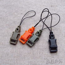 Mini detachable rope buckle strap mobile phone walkie talkie EMT and other rope buckle use orange green mud black EDCGEAR