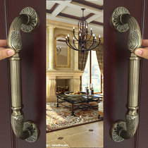 Large door handle wood door glass door Ming-fit push-pull shifting door to handle the hand Eurostyle antique bronze KTV handle 328