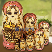 Yaklus hand painted business gift birthday gift Basswood brand Matryoshka 7 layers 0707