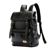 Ke Ke time Japanese locomotive backpack Yoshida waterproof personality soft leather travel bag backpack male and female youth school bag