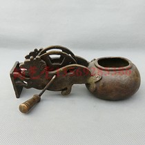 Copper Art Hall antiques Miscellaneous brass ink bucket old-fashioned copper ink bucket bronze woodworking ink bucket props ornaments