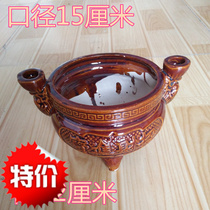Incense burner room Buddha ceramic Temple supplies incense for Buddha line incense burner Lotus Lantern ingot burning paper factory price direct sales