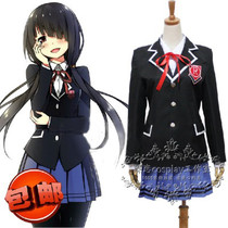 Date big battle Saki mad three nights knife god Ten Incense Cosplay costume School uniform uniform