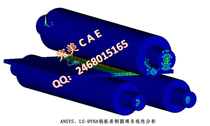 ANSYSLS-DYNA non-linear analysis spectrum analysis of membrane structure creep relaxation analysis of steel plate coiled by Rotong nonlinear analysis spectrum analysis of steel plate coiled by ANSYSLS-DYNA