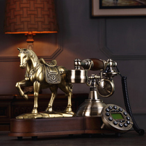 Yueqi antique European retro creative fashion antique vintage old wired landline landline home Nordic telephone