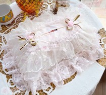 Rose embroidery lace tissue box drawing paper set Romantic Korean home dining room living room decoration