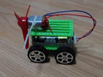 Mini wind aerodynamic car science equipment model DIY manual technology small production manual class