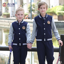 British Academy Wind Kindergarten Garden Clothing Korean Primary School Uniform Spring and Autumn Clothing Baseball School Uniform Childrens Sportswear Set