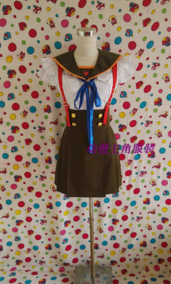 Anime main character clothing) cosplay clothing set to school park island straight tree beauty school uniform womens clothing